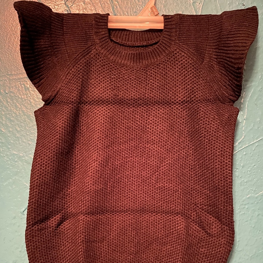 Batermoon Girls Flutter Sleeve Sweater